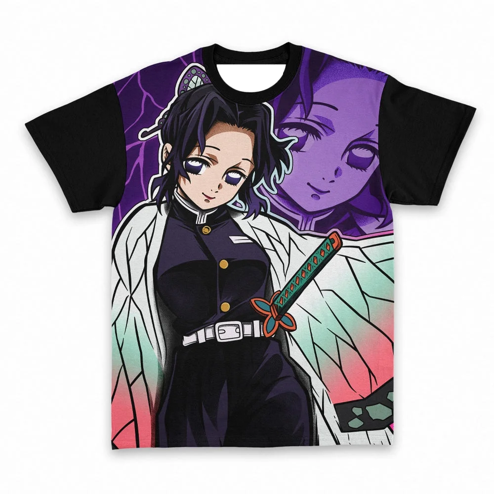 Anime Demon Slayer Komplettes Set der neuesten T-Shirts für Erwachsene, modisch, bequem, Übergröße, lockere kurze Ärmel, Kinder-Cosplay-Kostüme – Detail 7