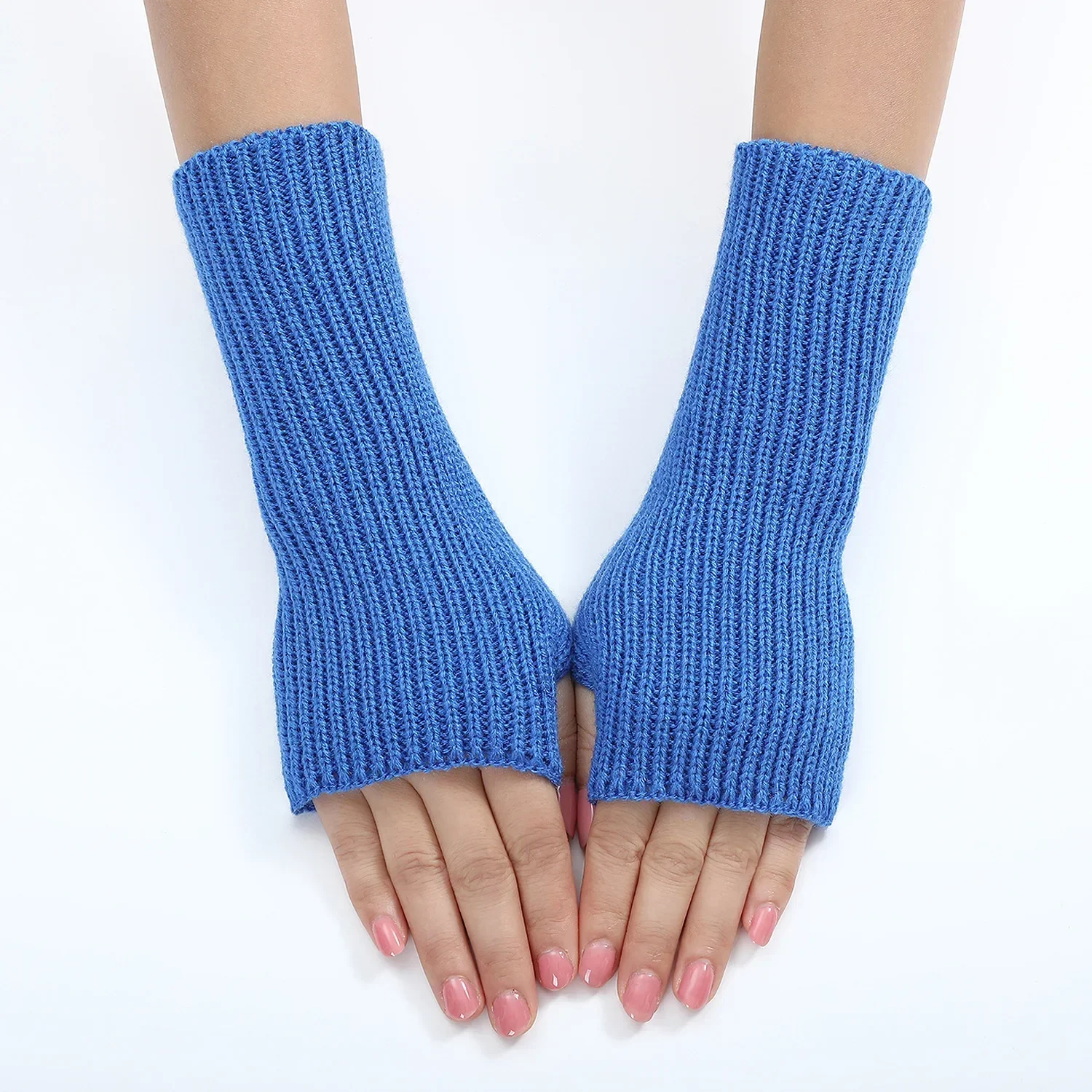 20 Cm Fingless Gloves for Wmen Winter Warm Arm Warmer Knitted Warm Girls Gloves Korean Style Hand Warmer Fashion Mittens