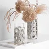 Leather Glass Vase European Luxury Home Decoration Vase Tabletop Vase Decor Leather Wrapped Hydroponic Plant Container Plantpot 1