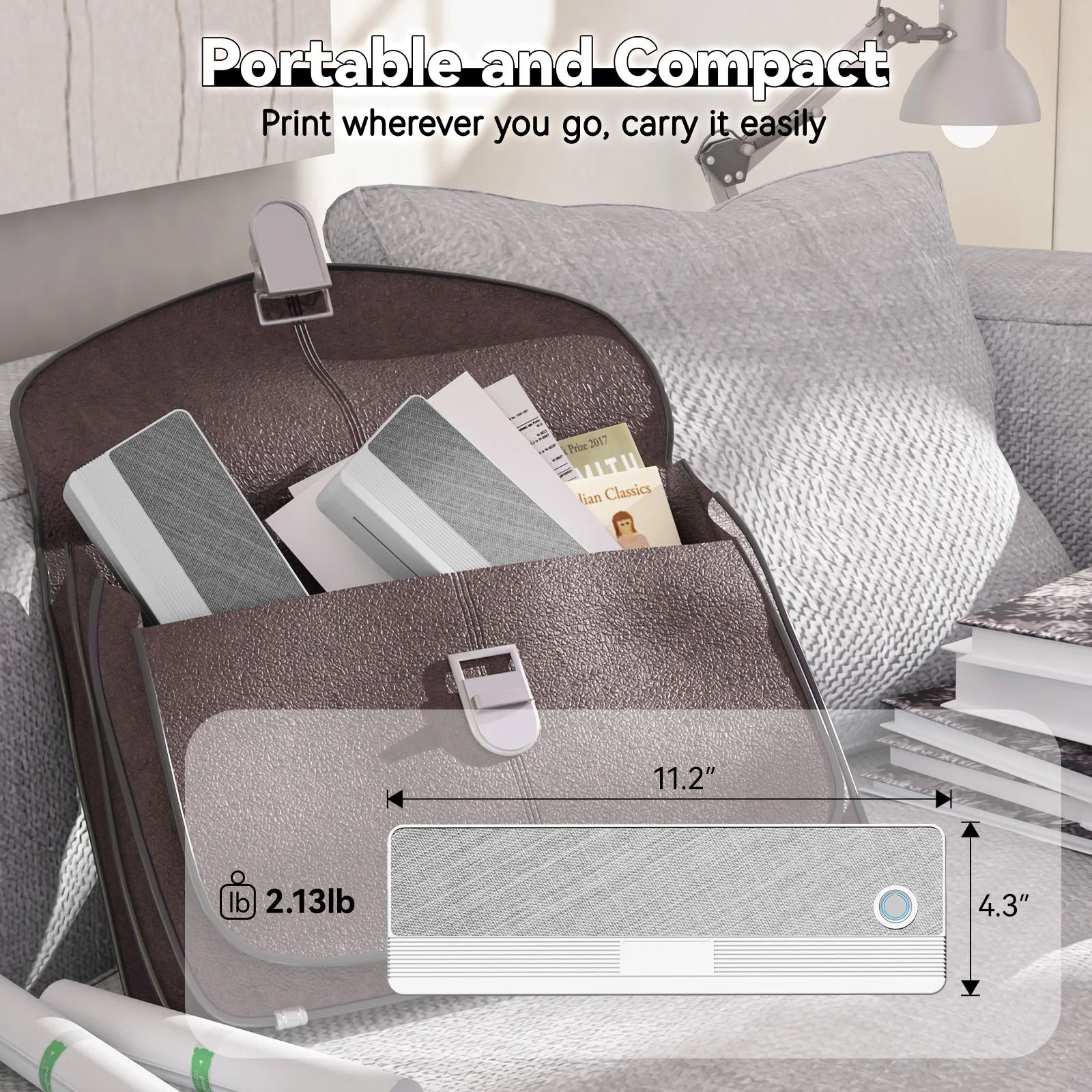 Peripage P81 Inkless Portable A4 Thermal Printer Wireless Bluetooth USB Printing Text PDF Document Photos A4 Machine Maker Paper