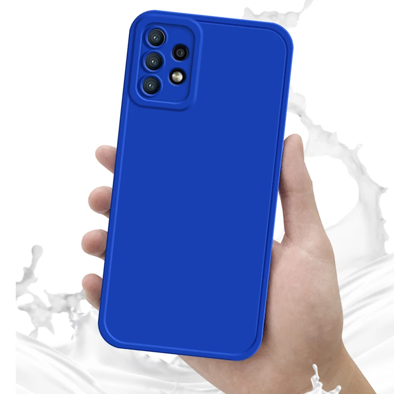 A13 23 33 53 73 Terre Tons Couleur Silicone Souple Téléphone étui pour samsung Galaxy A53 A73 A33 A13 A23 4G 5G 2022 A32 A52 A72_voghion.com