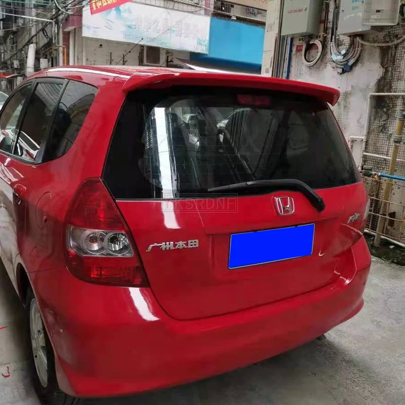 Per Honda Jazz Fit Spoiler materiale ABS di alta qualità Car Rear