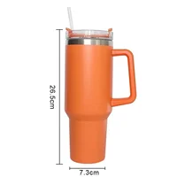 40oz Mug Tumbler With Handle Insulated Tumbler With Lids Straw Stainless Steel Coffee Tumbler Termos Cup for Travel Thermal Mug 5