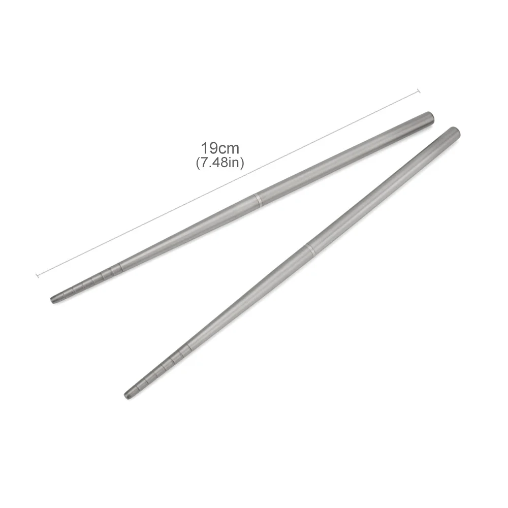 Camping Cutlery Portable Tableware Portable Cutlery Titanium Tableware Detachable Titanium Alloy Chopsticks