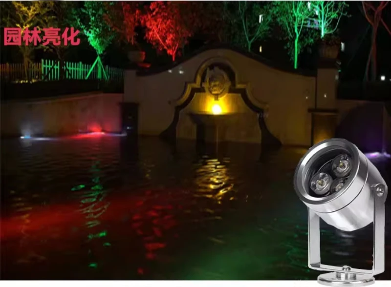 IP68 3W 6W LED 수중 방수 스포트라이트 조경 분수 물고기 연못 24V 수영장 조명 수영장 조명 벽 조명