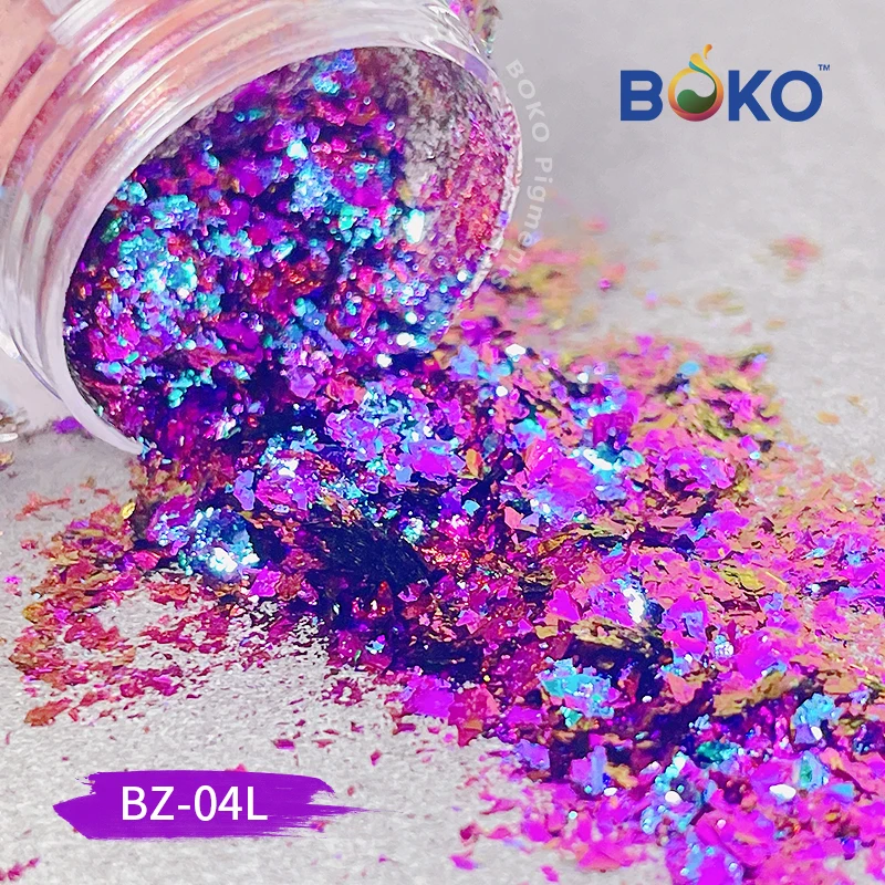 BOKO 0.1g High-quality High-End Optical Chameleon With Good Color Changing Effect Coarse Powder Multichrome Super Flash