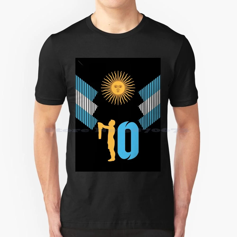 Maglietta Brasata 100% Cotone Tee Gost Goat Fc Argentina Leo Afa Soccer Futbol Football Catalan Spagna Liga