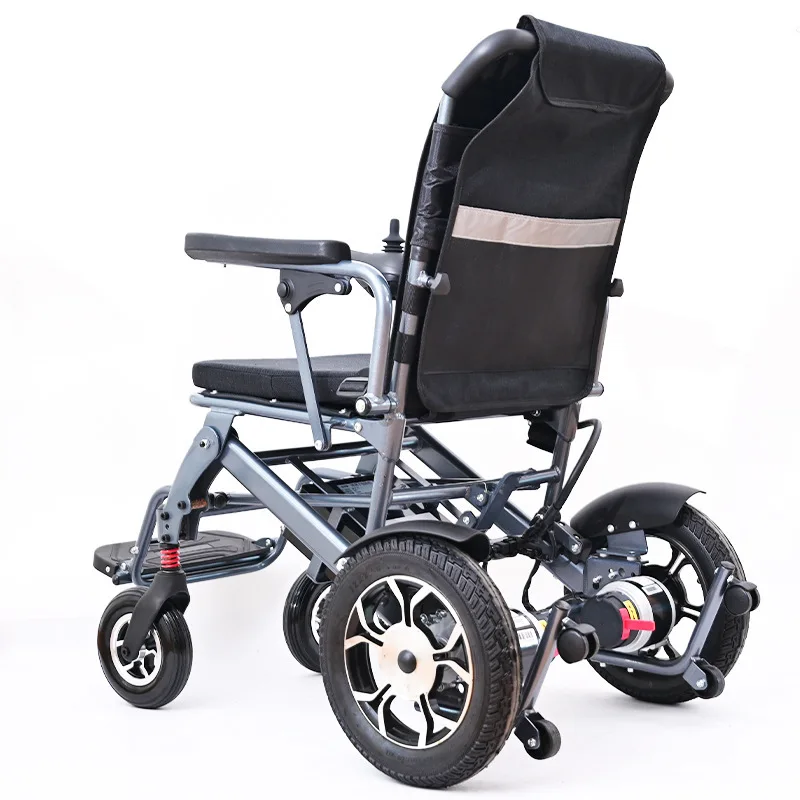 Foldable electric wheelchair