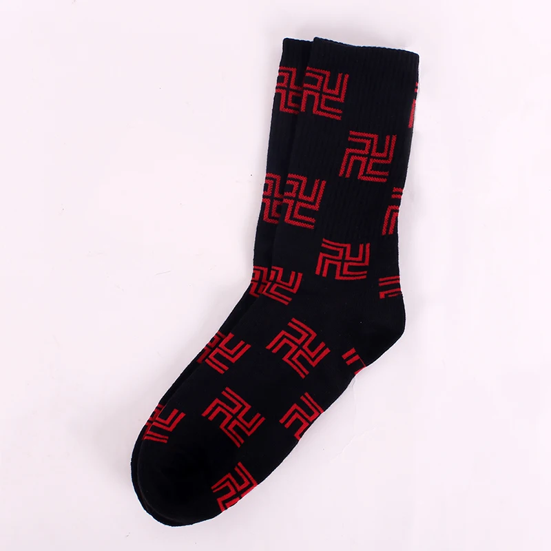 Anime Cosplay Socks For Women Men Swastika Society Logo Long Socks Halloween Accessories images - 6