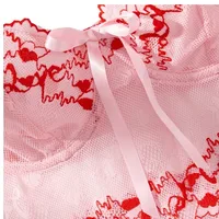 2 Piece Westerns Sexys Cherry Women Underwear Camisole Tank Top Shorts Nightdress Sleepdress Nightshirt Nightgown Lingerie Set - Image 4