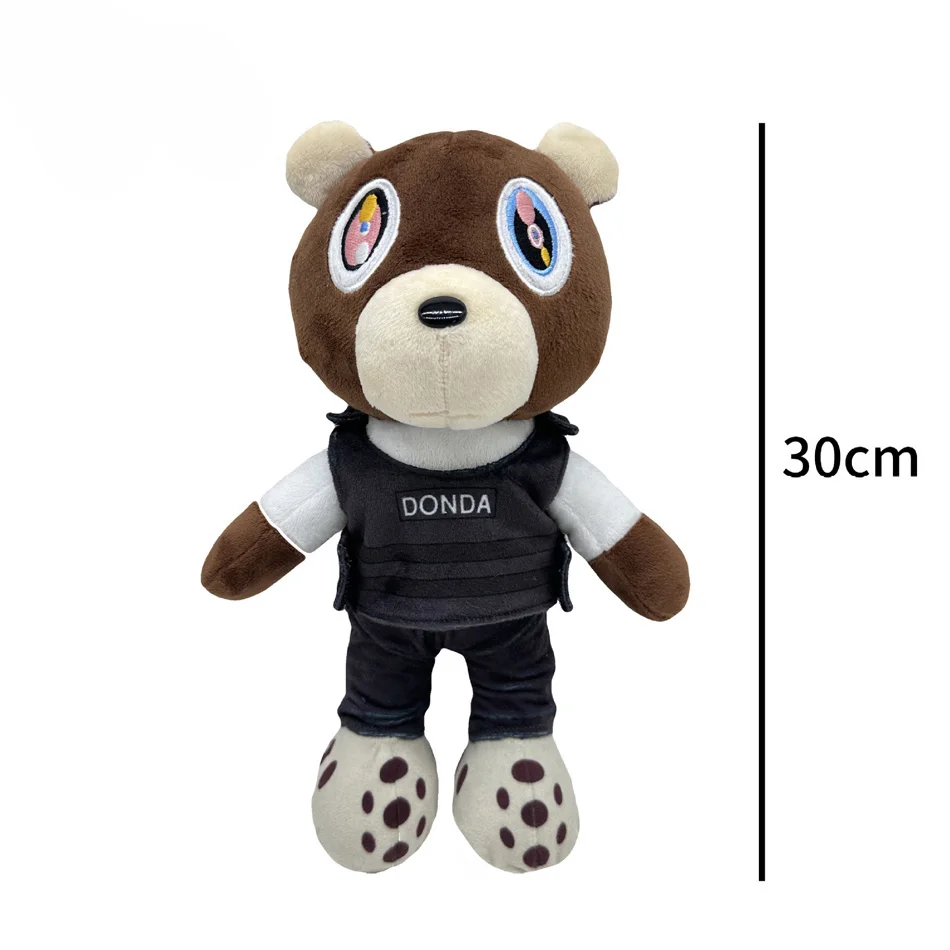 Peluche Kanye Teddy Bear 26 Cm - Morbidissimo Orsetto In Cotone, Vestito Rimovibile, Regalo Per Bambini E Adulti - 6