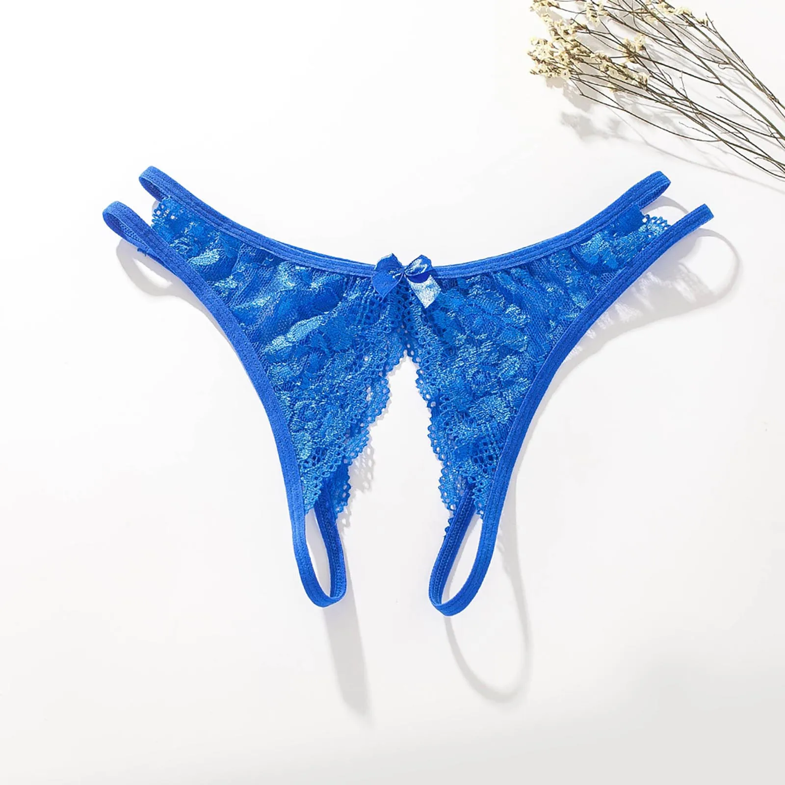 Crotchless Panties For Women Plus Size Sexy Transparent Lace Open