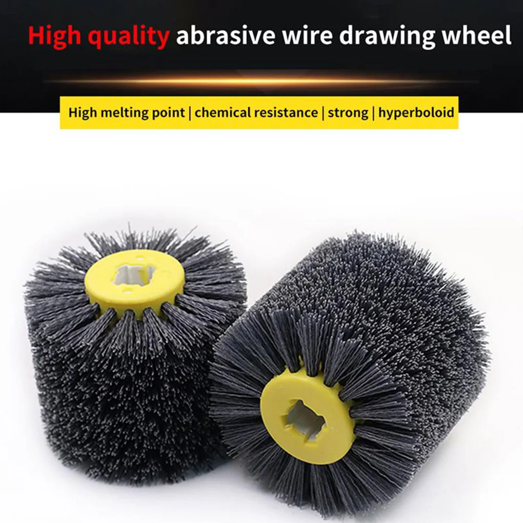 

Abrasive Wire Drum Wood Metal Polishing Sanding Wet Dry Dual Use Sanding Wire Wheel Brush 320 Grids