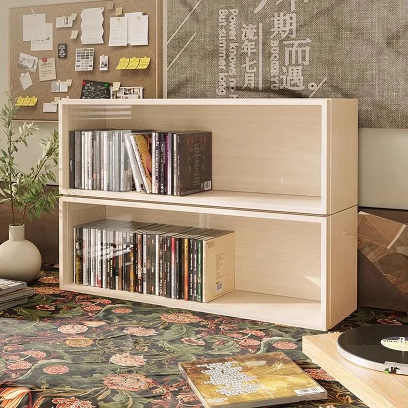 Secret Storage Yellow Cd Rack Holder Libretto Colonna Di Legno Accent Home Cd Rack Separatore Impalcatura Vinili Replica Mobili