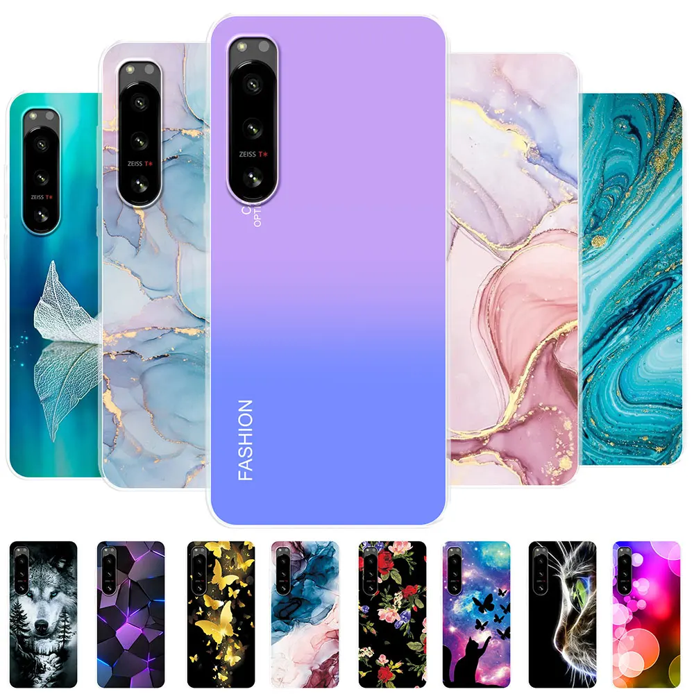 Per Sony Xperia 5 Iv Custodia Per Sony Xperia 10 Iv Marble Silicone Soft Tpu Phone Fundas Case Per Sony Xperia 5 Iv Shell Bumper