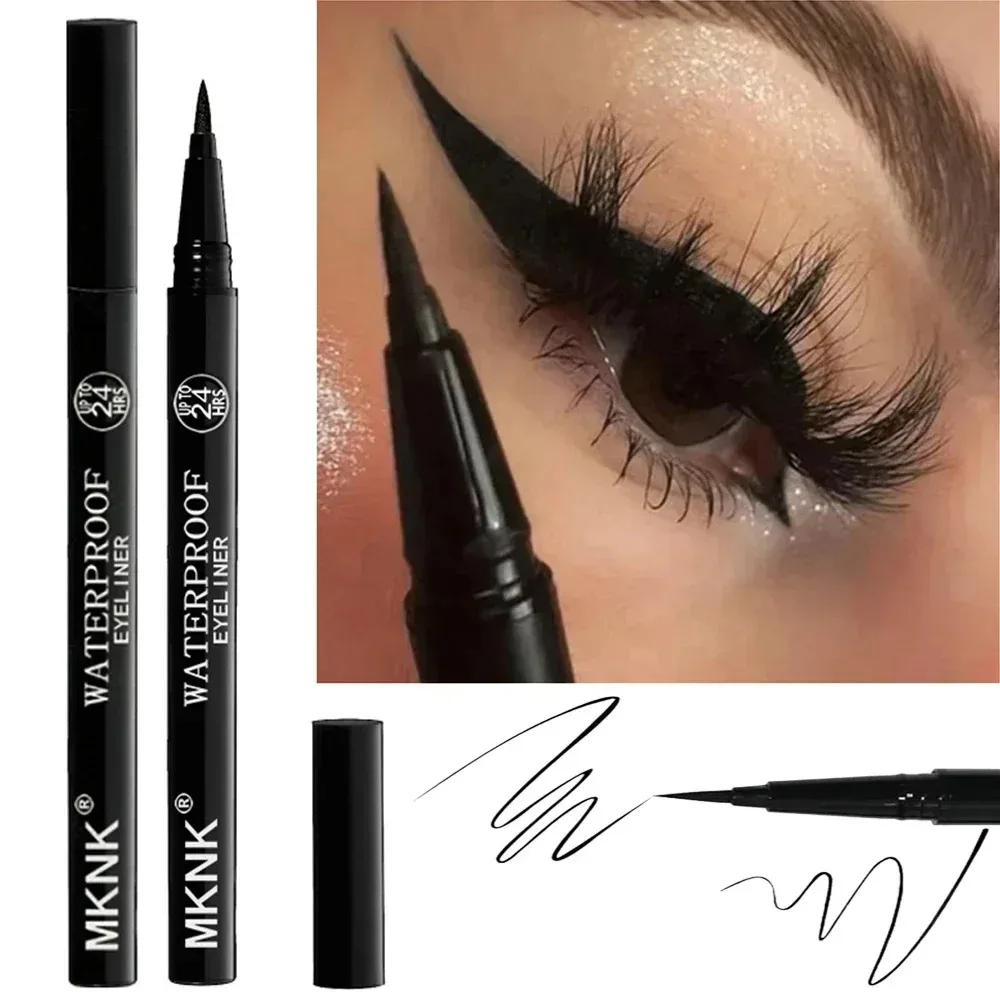 Waterproof Sweat-Proof Eyeliner Pencil 3Pcs Long-Lasting Smudge-Proof Bold Eye Makeup Easy Glide Formula