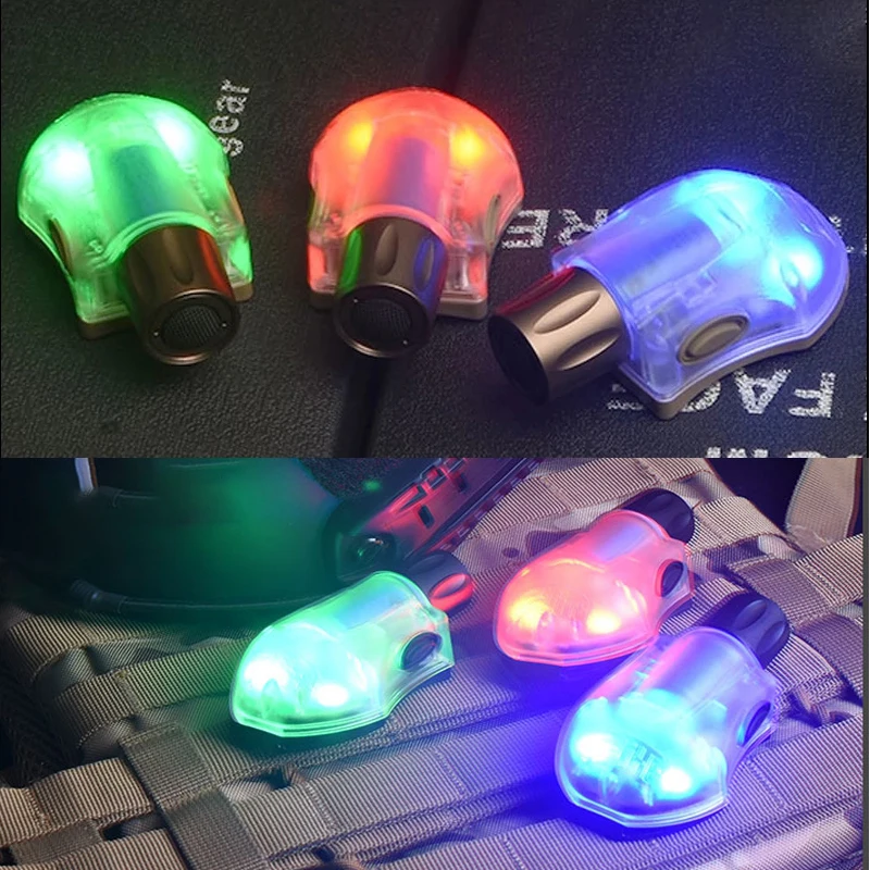 ELEMENT Helmet Light Strobe Version Tactical Waterproof Survival Light Infrared Band Magic Red Green Blue Strobe