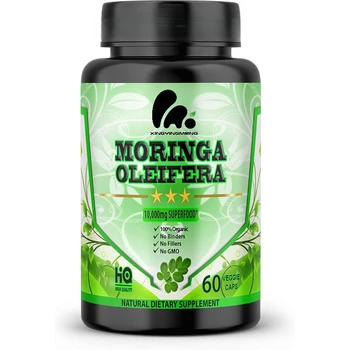 Moringa Capsules 10000mg - Immune Support, Green Superfood Rich In Antioxidants, Anti-aging Supplement, 60 Vegetarian Capsules