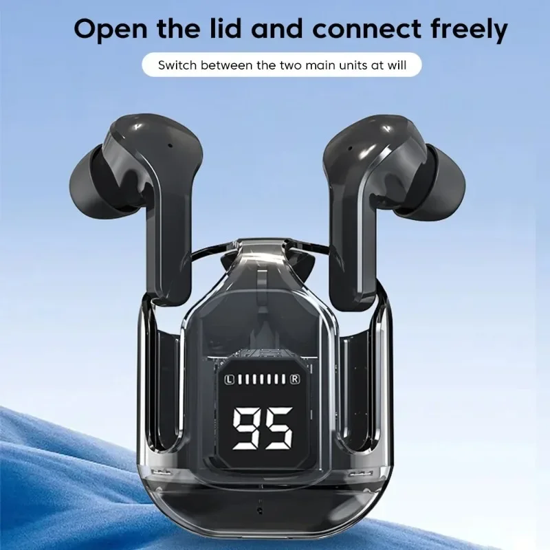 Air31 Digital Display Wireless Bluetooth Headphone Sports Music in-Ear Noise Cancelling Earphone