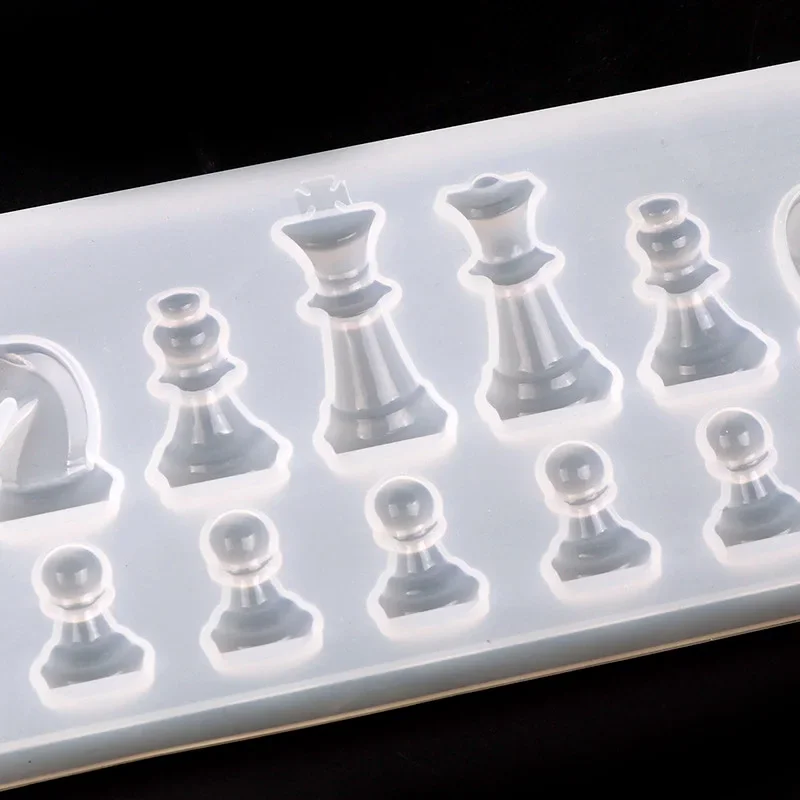 Silicone Mold For Resin International Chess Shape Silicone uv Resin DIY Clay Epoxy Pendant Molds For Jewelry silicone mold