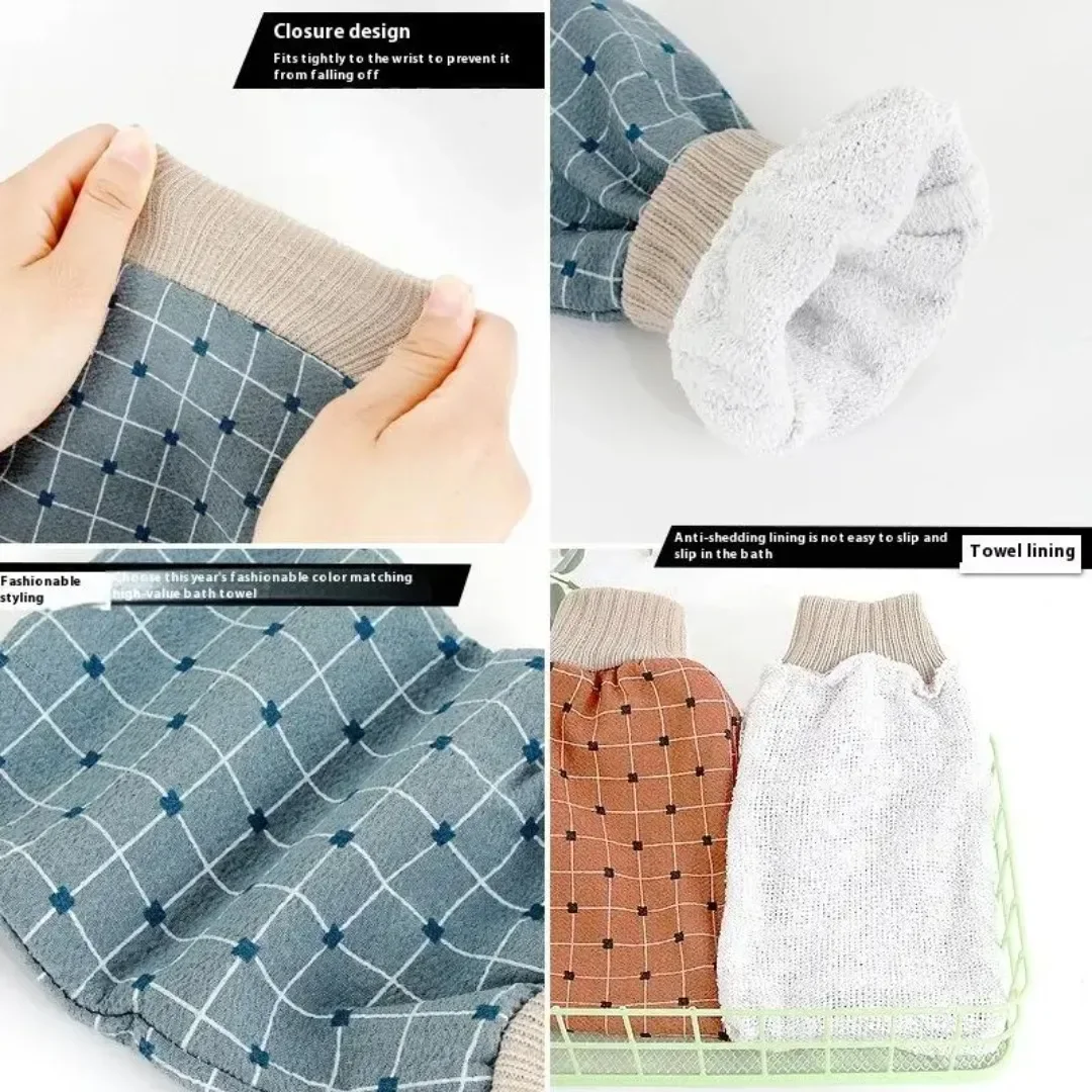 Bath For Peeling Exfoliating Body Scrubber Glove Body Wash Mitt Rub Dead Skin Gloves For Shower Back Scrubber SPA Washcloth