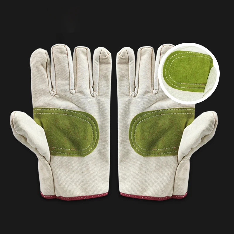 

Парусиновые перчатки, защита рабочей силы, электрическая сварка, защита от ожогов, устойчивость к высоким температурам, двойная утолщенность