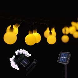100 LED Waterproof Solar Flower Fairy String Lights - Outdoor Garden & Holiday Decoration - 22M 200LEDs (Warm White)