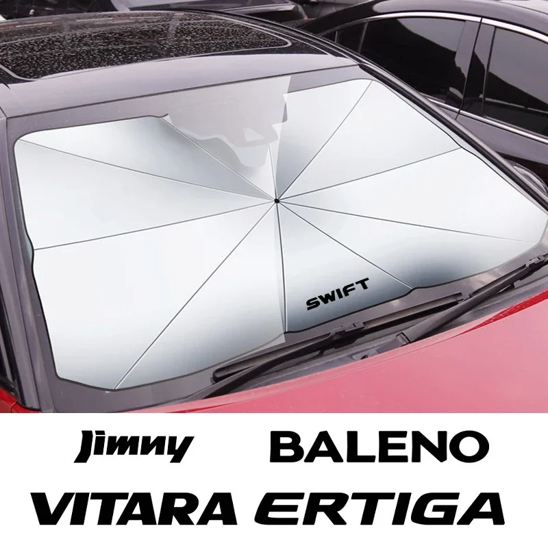 Car Sunshade Car Front Shading Windshield Sunshade Umbrella For Suzuki Jimny Grand Vitara Equator Ignis Baleno Sx4 Swift Alto