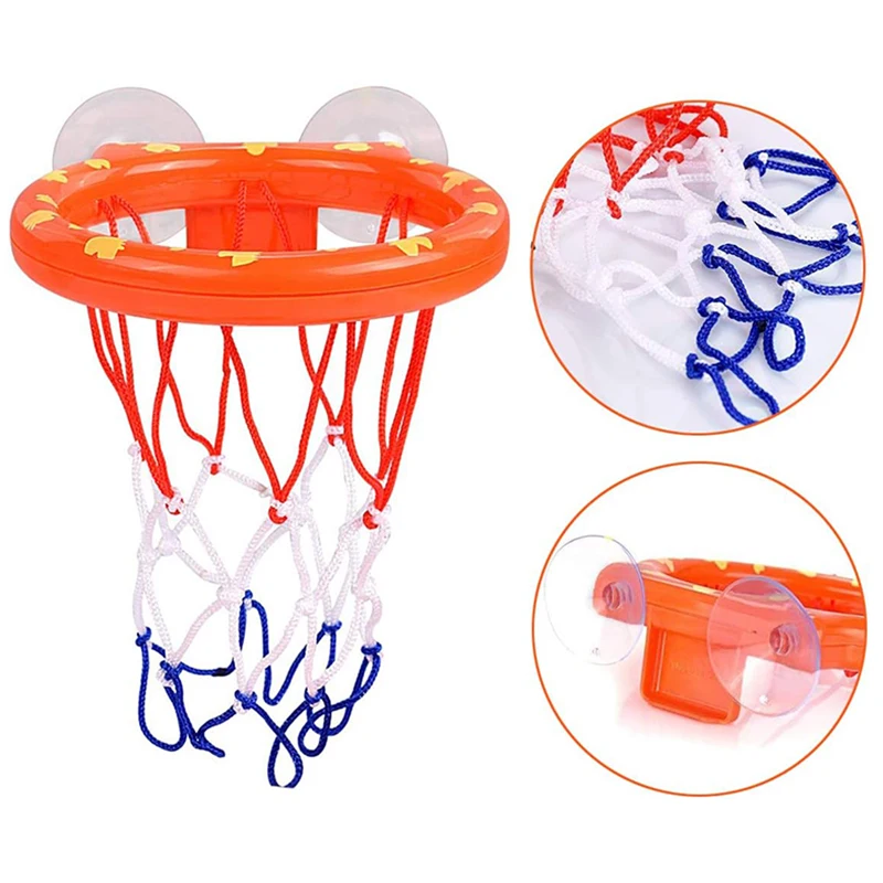 Kid Bath Basketball Hoop Bathtub Water Play Toys Baby Bath Toy Toddler Bathroom Suction Cup Shooting Basket for Gift 3