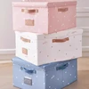 Clothes Quilt Storage Box With Lids Large Capacity Fabric Folding Cloth Organizer Closet Organizer Book Toys Blanket Storage Box 4