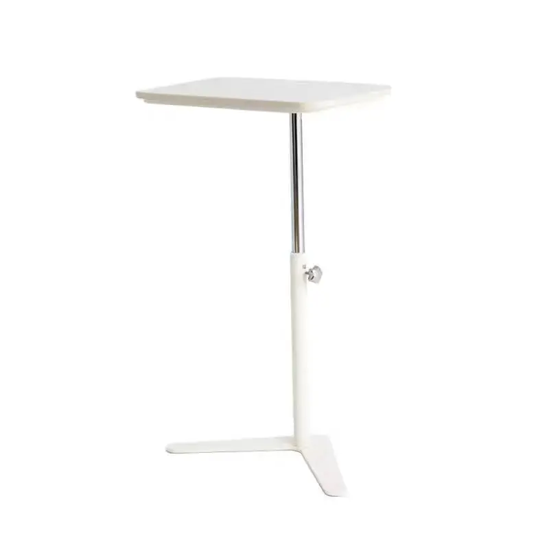 Overbed Bedside Sofa Table with Hidden Wheels Adjustable Height Home Use Bed Table Laptop Mobile Standing Desk For Bedroom