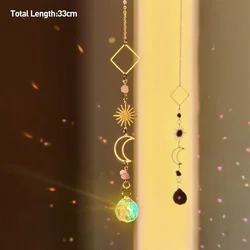 Tree of Life Crystal Prism Suncatcher Wind Chime for Home and Garden Decoration (A3)