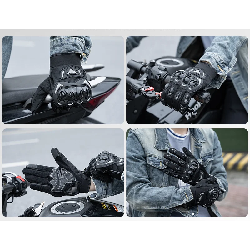 

Summer Motorcycle Gloves Breathable Full Finger Guantes Luvas Outdoor Sports Protection Waterproof Racing Riding Accessories