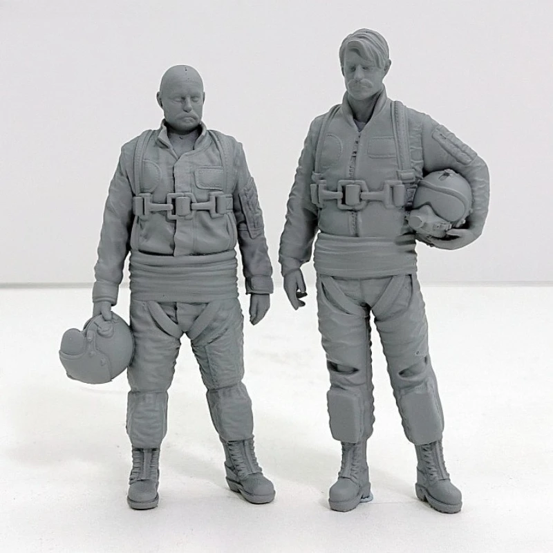 1/48 스케일 다이캐스트 레진 모델 키트 이란 조종사 세트 2개 피규어는 스스로 조립 및 색칠해야 합니다. 비행기 본체는 포함되어 있지 않습니다.