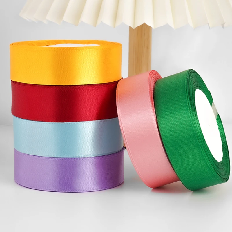 Ihaspoko 12-Color Satin Ribbon Set – 6mm X 22 Meters Each, Polyester Fabric Ribbon For Gift Wrapping & Crafts