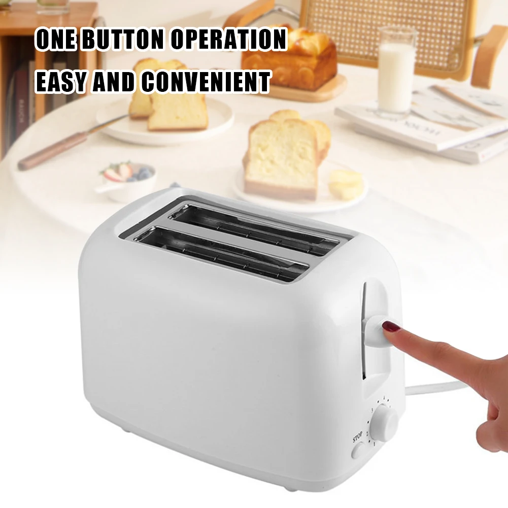 Automatic Bread Makers Removable Crumb Tray Electric Bread Baking Machine Pop Up 650W Household Kitchen Supplies 5