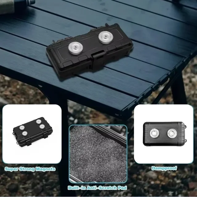 2025 Upgraded Version Magnetic Hidden Multi-function Car Bottom Key Box Waterproof and Rust-proof Safe To Store GPS Locator 3