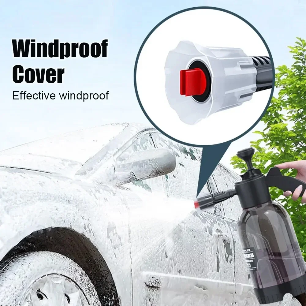 Car Washing Foam Pot 2L Household Gardening Watering Spray Can Acid Alkali Resistant Manual Pressurized