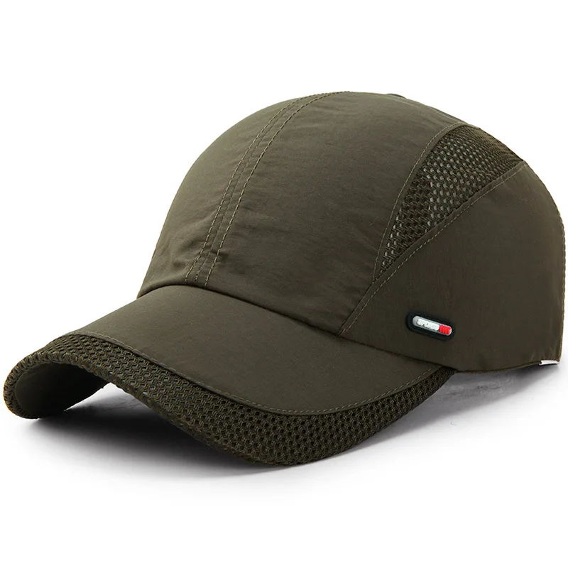 Caps For Men And Women Summer Outdoor Sports Quick Drying Mesh Baseball Cap For The Sun Duckbill Cap Simple Solid Color Hats B1 6
