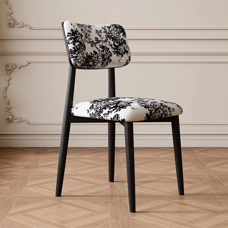 French Cream Style Solid Wood Dining Chair Home Modern Simple Light Luxury Senior Sense Table Chair