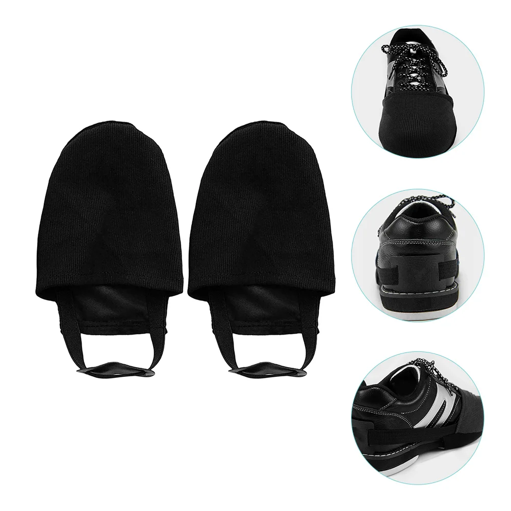 x pair bowling shoe covers wear resist slider black boots sliders slipping mat sports shoes ball x Pair  Womens Bowling Shoes Shoe Covers Wear-resist Slider Sneakers Sliders Slipping Mat Sports Shoes Ball