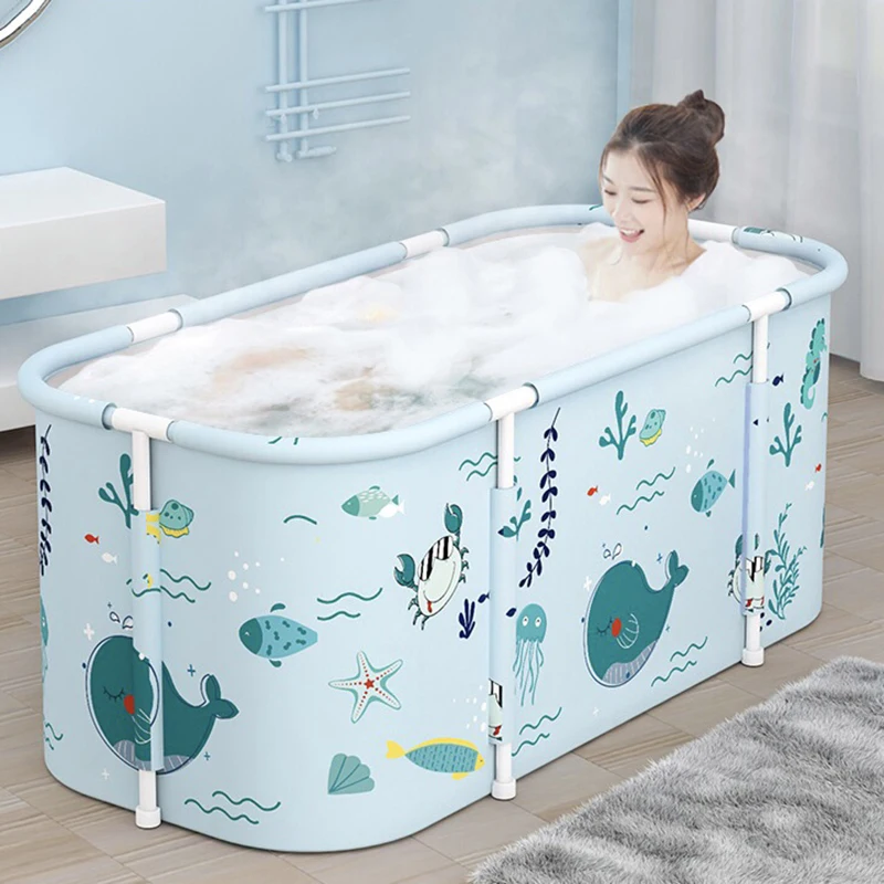 

Moving Adult Portable Bathtub Body Sauna Shower Mobile Foldable Bathtub Hot Tub Plastic Baignoire Household Merchandises YX50FB