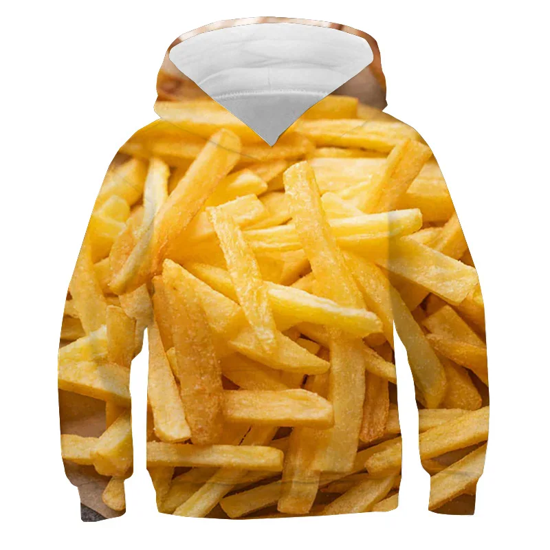 thumbnail image 1 of Sudadera con capucha con estampado de caramelos de colores, divertida sudadera con patatas fritas, jersey de macarrones para niños, camisetas de otoño, chándal informal, ropa para niños, 1 of 5