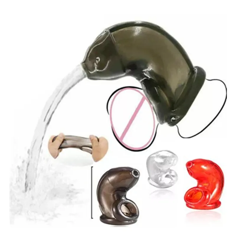 Male Chastity Cage Cock Ring Ball Stretcher Cock Sleeve Penis Delay Ejaculation penis chastity cage chastity lock sex toy chastity cage accessory penis cock ring