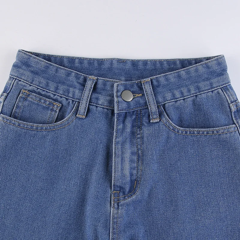 amiri jeans Fashion Women's Jeans Y2K High Waist Straight Denim Jeans Streetwear Autumn Casual Bell-Bottoms Pocket Pants Mom Jeans Trousers amiri jeans