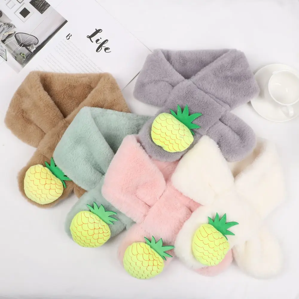 Kid's Scarves Children Boys Girls Keep Warm Shawls Scarves Collar Thickening Winter Scarf Toddler Scarf