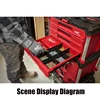 Milwaukee PACKOUT Stackable Drawer Tool Box 48-22-8442 48-22-8443 48-22-8444 48-22-8447 Heavy Storage Case Tool Accessories 2