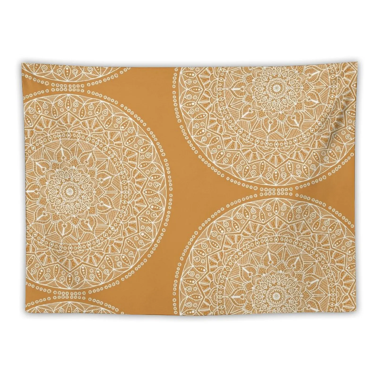 

Orange and White Contrast Circle of Life Mandala Tapestry Home Decoration Home Decorators Decoration Room Wall Deco Tapestry