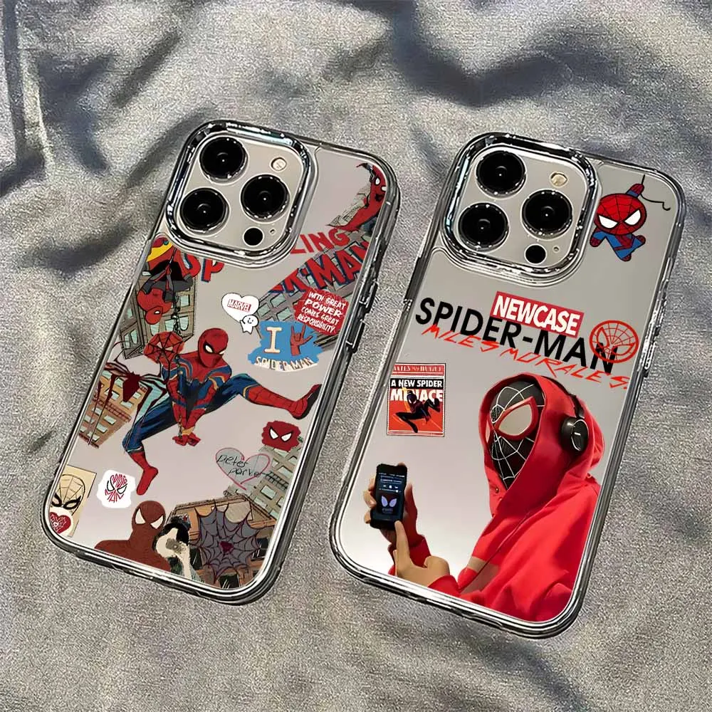 Enhanced Transparent Soft Cover - Cool Y-Spiders M-Man Design Phone Case