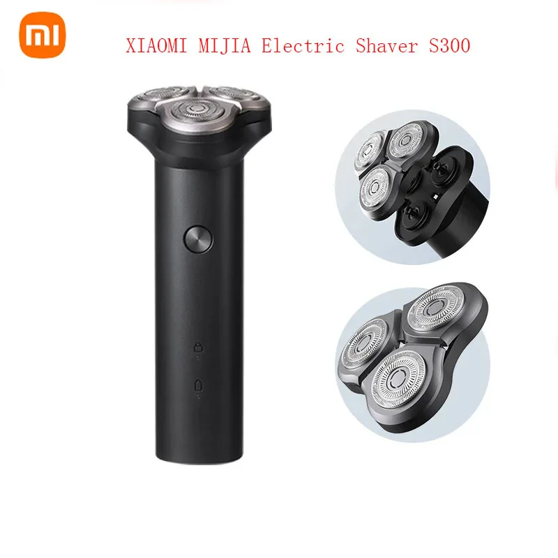 

XIAOMI MIJIA Electric Shaver S300 Portable Flex Razor 3 Head Shaving IPX7 waterproof Washable Beard Trimmer Trimer Cutter